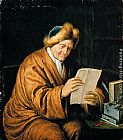 An Old Man Reading by Willem Van Mieris